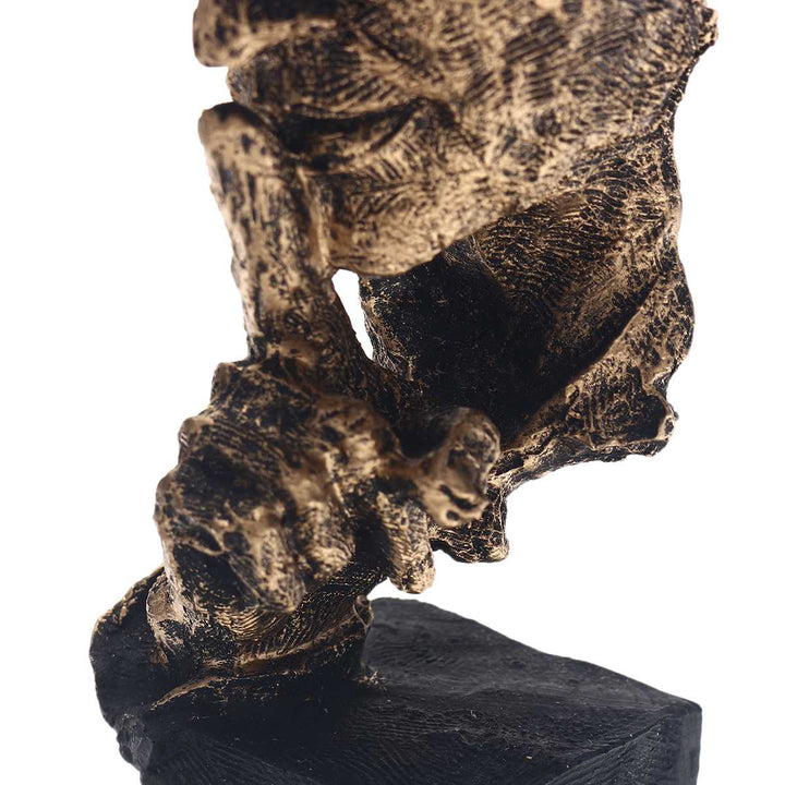 Abstracte goldene Skulptur – Soren