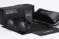 Retro Runde Gepolarisierte Steampunk Sonnenbrille – Argo