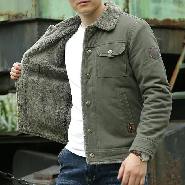 Herren Gelegte Outdoor Winterjacke – Gefüttert mit Wollinnenfutter – Danny