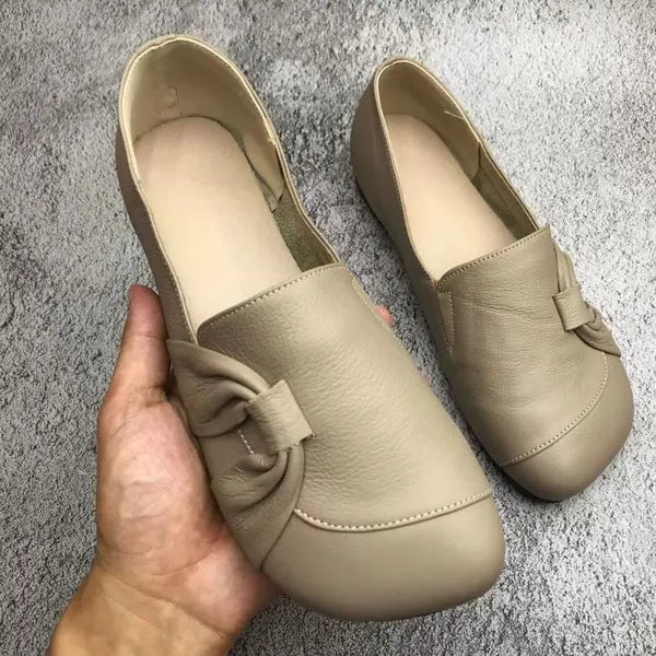 Leder-Damenschuhe mit Rutschfester Sohle – Aurora