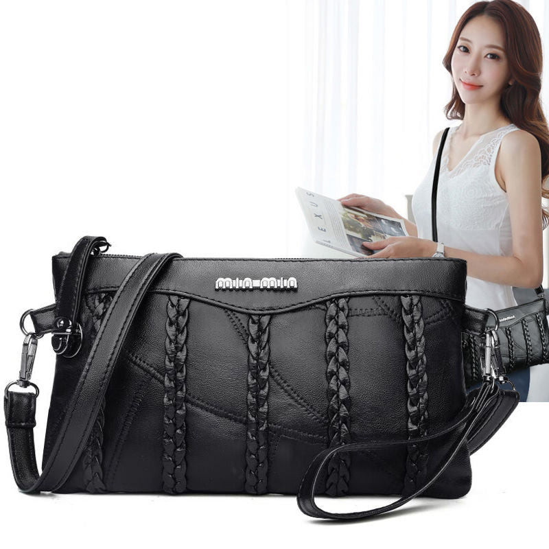 PU Leder Damen Crossbody Clutch mit geräumigem Innenraum