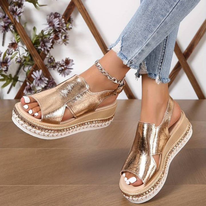 Stylish Orthopedic Women's Sandals with Fringe – Tilda