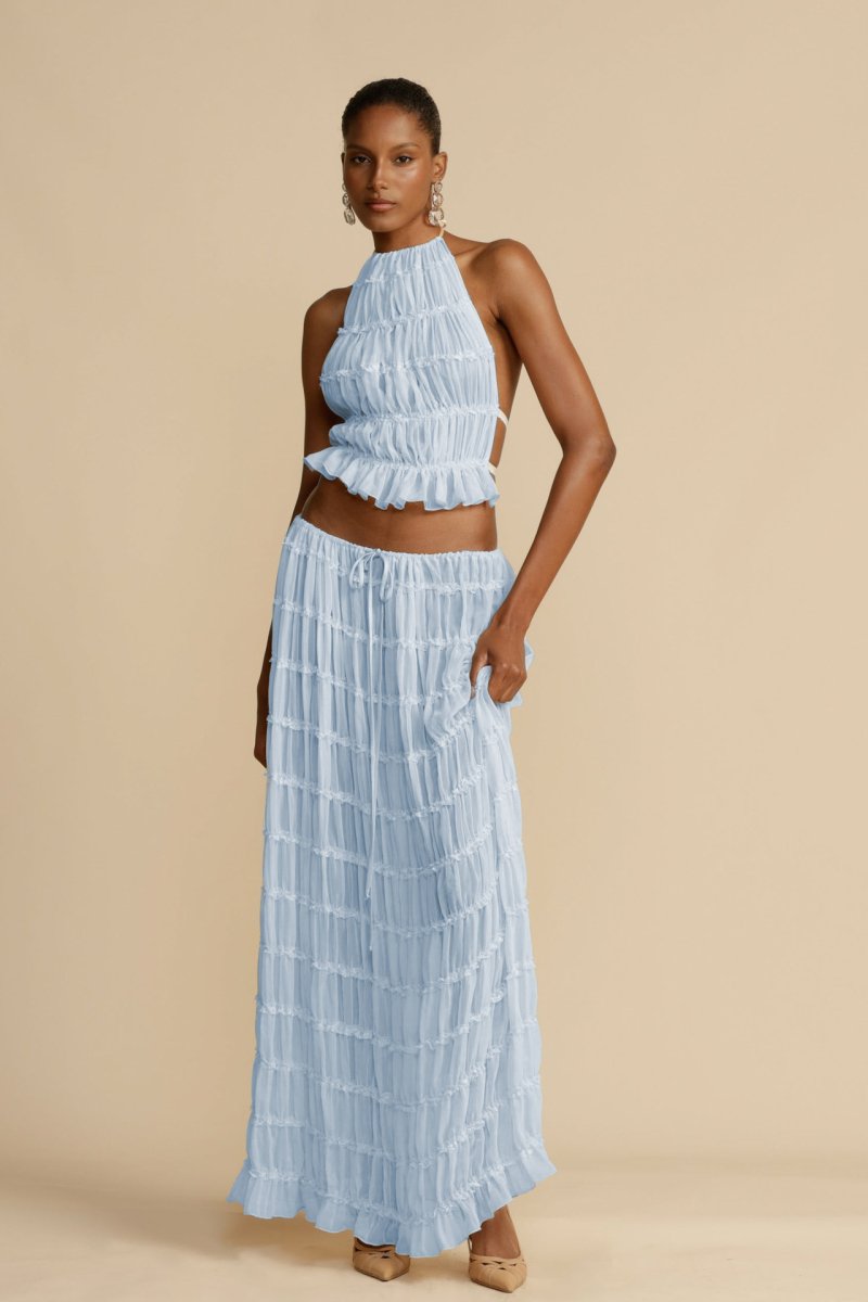 Rugloses Chiffon-Set – Calysta