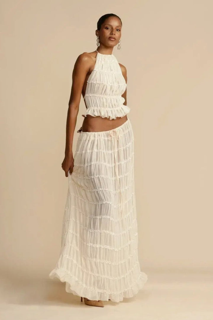 Rugloses Chiffon-Set – Calysta