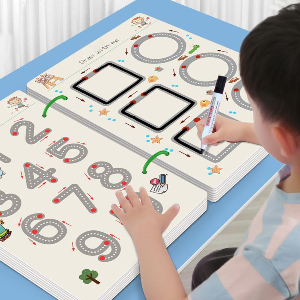 Wiederverwendbares Übungs-Schreibheft-Set – Pip