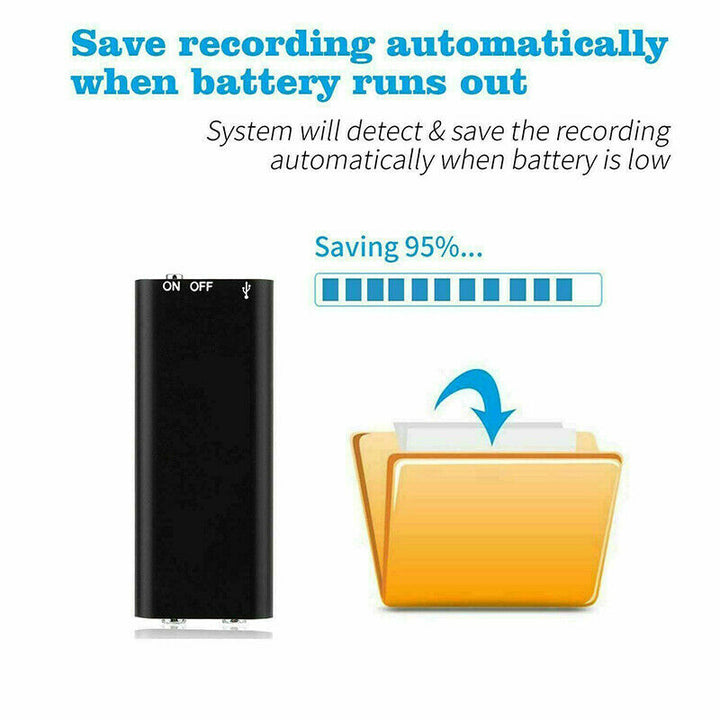 Mini-Sprachrekorder mit 8GB Speicher & U-Disk-Funktion – Vokaro