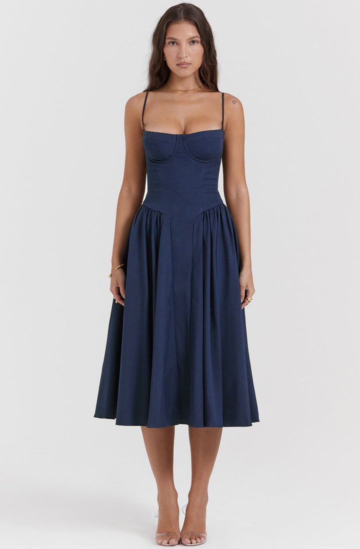 Sommerkleid mit Sweetheart-Ausschnitt – Elvira