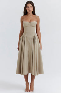 Sommerkleid mit Sweetheart-Ausschnitt – Elvira