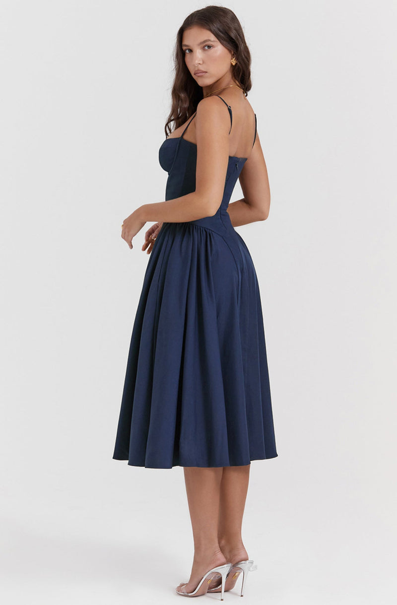 Sommerkleid mit Sweetheart-Ausschnitt – Elvira