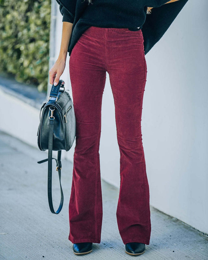 Hüftgerechter Damenhose mit Stretch – Noelle