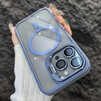 Stoßfeste magnetische Handytasche mit Glasschutz und Ständer