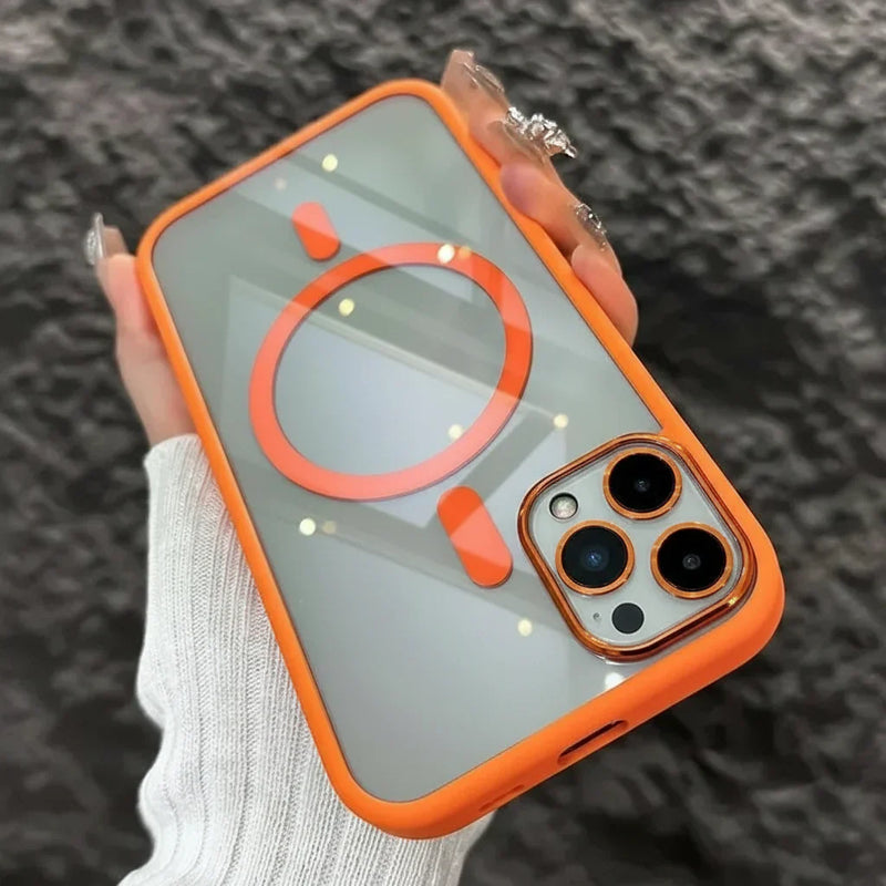 Stoßfeste magnetische Handytasche mit Glasschutz und Ständer