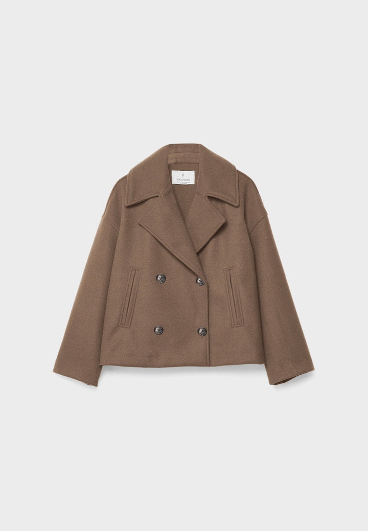 Herbstliche Kurzjacke im Doppelreiher-Stil – Clara