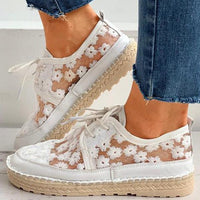 Bestickte Blumenschuhe mit unterstützender Fußbett – Lucine