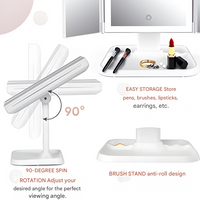LED Make-up Spiegel mit Dreifacher Beleuchtung - Clara