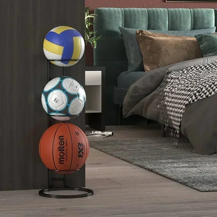 Kompaktes Aufbewahrungsregal für Sportbälle und Zubehör – BallRack Pro
