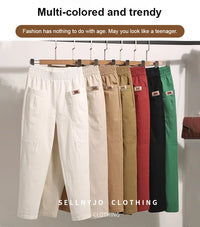 Leichte Sommerhose aus Baumwolle mit Stretchbund – Linnea