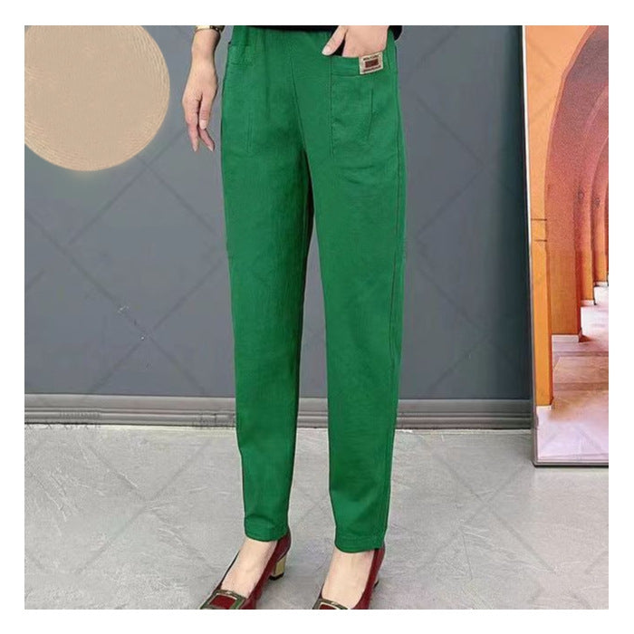 Leichte Sommerhose aus Baumwolle mit Stretchbund – Linnea