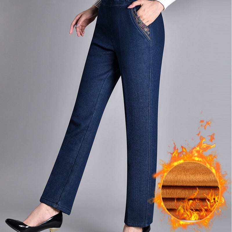 Push-up Jeans - Ella mit warmem Innenfutter und perfektem Sitz!