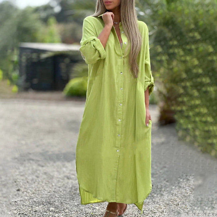 Luftige Polo-Shirtkleid Damen – Marlene