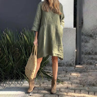 Luftiges Sommerkleid mit lockerer Passform & praktischer Tasche – Malia