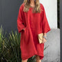 Luftiges Sommerkleid mit lockerer Passform & praktischer Tasche – Malia