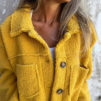 Kurze Teddyjacke - Dion | Warm mit stilvollem Reverskragen