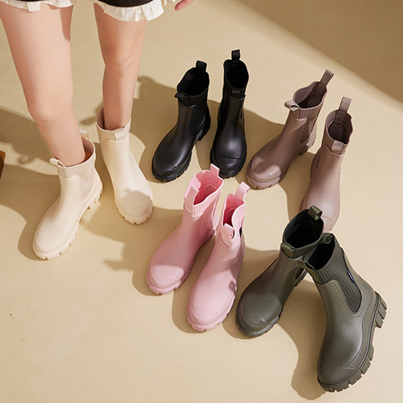 Damen Regenstiefel wasserdicht mit dicker Profilsohle – Arvella