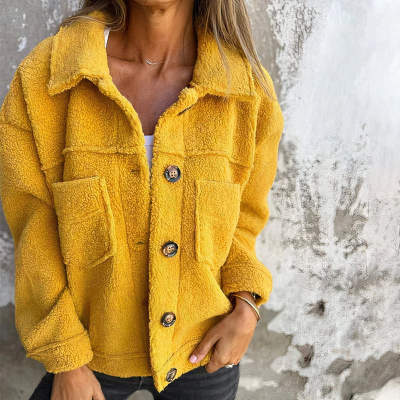 Damenjacke aus weichem Teddy-Material – Marisol