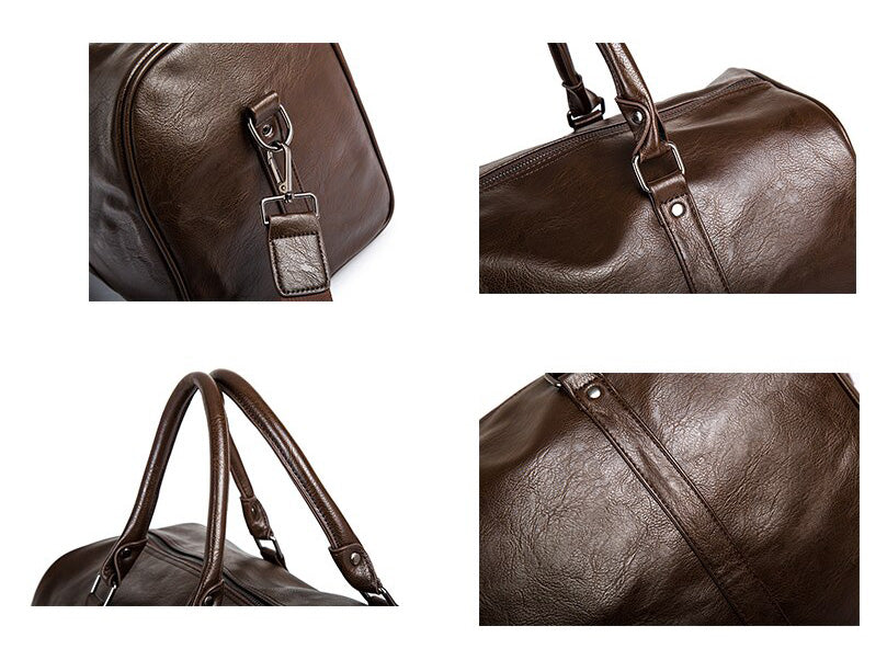 Große Kapazität Leder-Reisetasche – Leicht & Strapazierfähiges Handgepäck