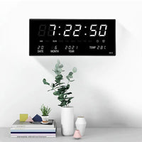 LED Wanduhr mit Spiegeleffekt – Lumino