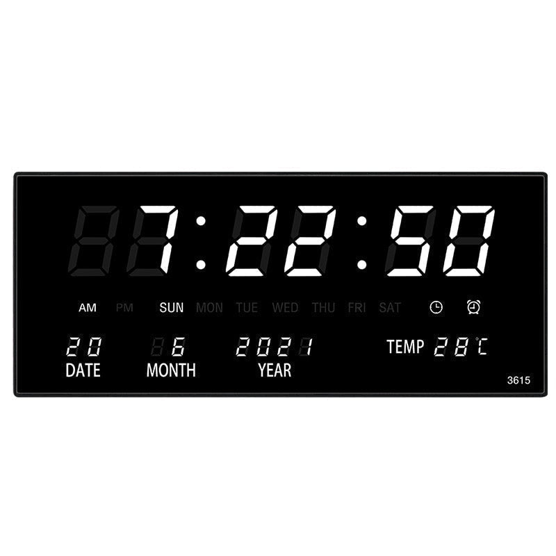LED Wanduhr mit Spiegeleffekt – Lumino
