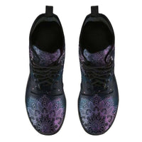 Damen-Stiefeletten mit Herbstlaub- und Mondmotiv – Selene
