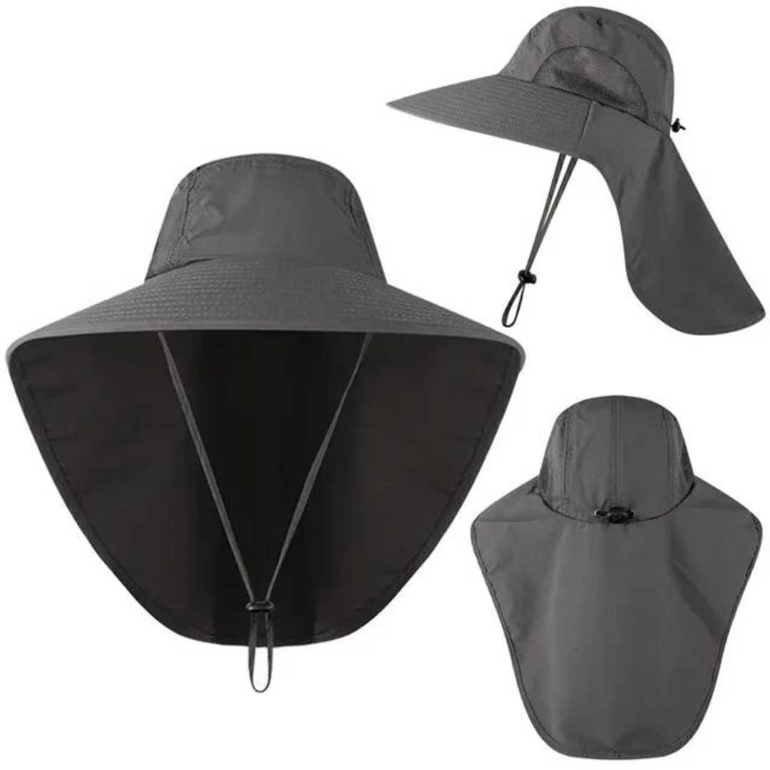 UV-Schutz Sonnenhut Damen mit Netz & Kordelzug – Freja