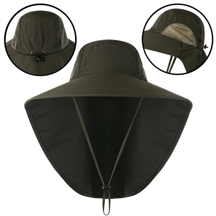 UV-Schutz Sonnenhut Damen mit Netz & Kordelzug – Freja