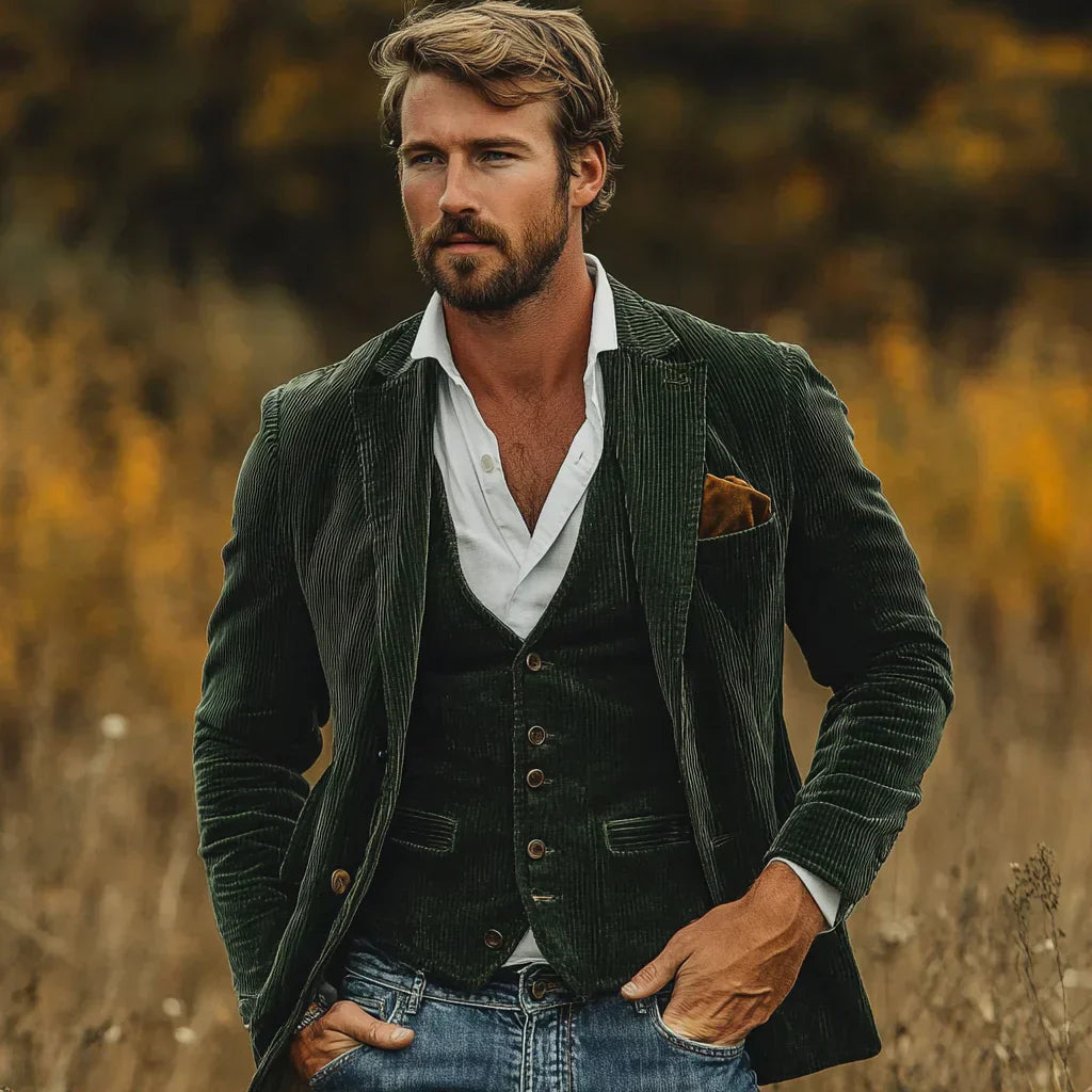 Herrenanzug aus Jacke und Westen - Victor