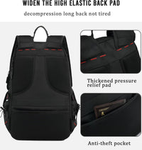 60L Wasserdichter Reise-Laptop-Rucksack mit USB und Schuhfach