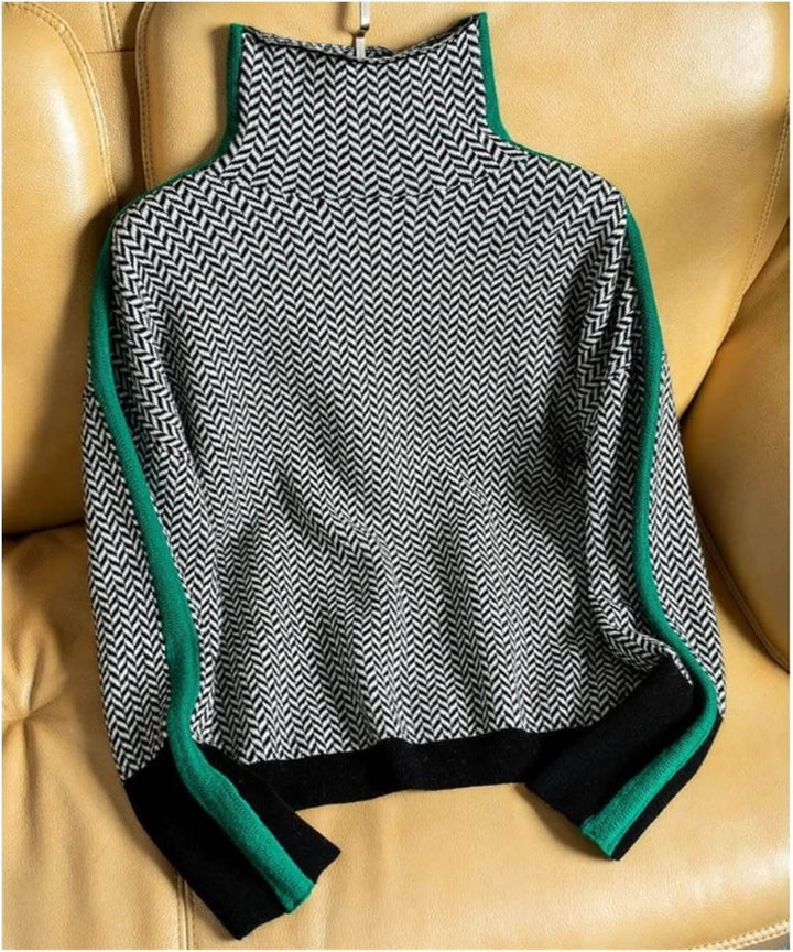 Damen Rollkragenpullover aus weichem Strick – Amira