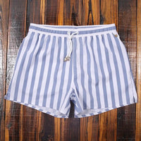 Gestreifte Herren-Shorts mit elastischem Bund – Matteo