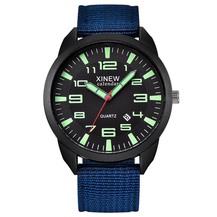 Quartz Uhr mit Leuchtzifferblatt & Kalender – Lumo