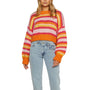 Damen Oversize Strickpullover mit Streifenmuster – Yvonne