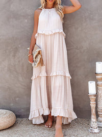 Ärmelloses Maxikleid mit Schleifendetail – Noor