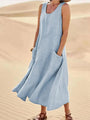 Leinenkleid mit Taschen - Lina