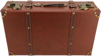 Vintage Leder-Overnight-Handgepäckkoffer mit Legierungsschloss – Heritage Braun
