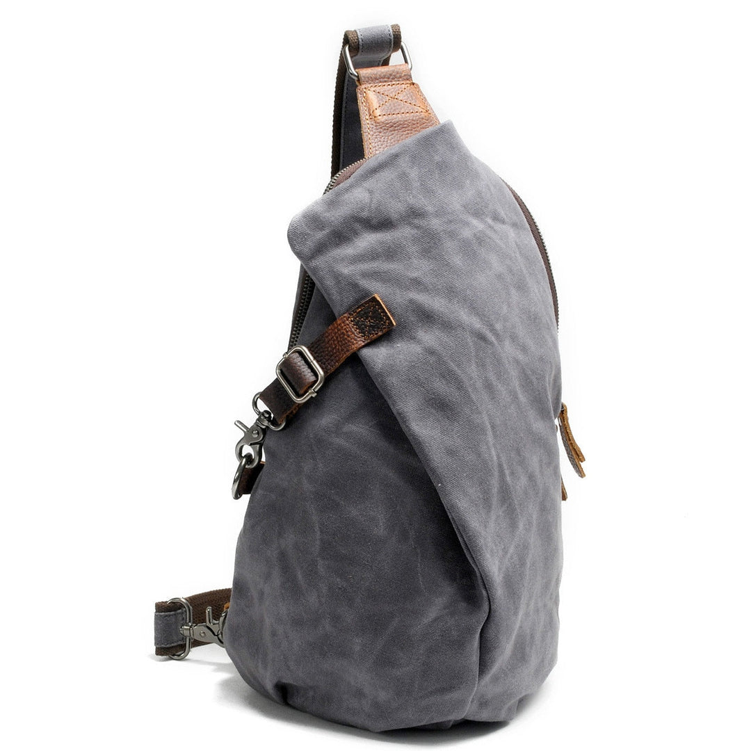 Wasserabweisende Canvas-Umhängetasche mit Anti-Diebstahlfach – MultiWear