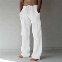 Casual Men’s Linen Pants with a Wide Fit for Summer – Elias