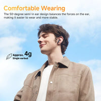 Wireless ANC Earbuds with Adaptive Audio, LDAC & 28h Playback Time-White-State of Style
