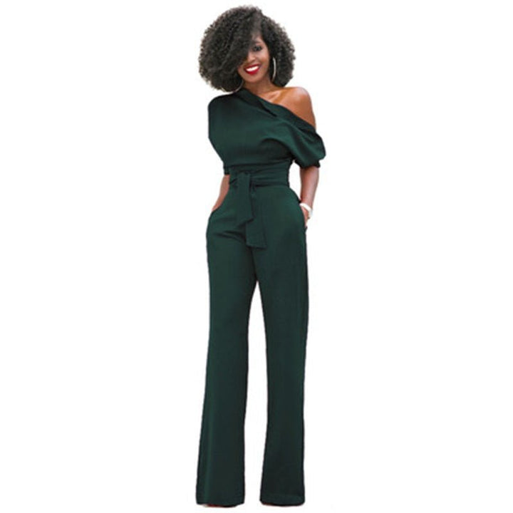 Effen Bodycon Damen Jumpsuit - Sofia