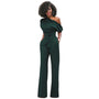 Effen Bodycon Damen Jumpsuit - Sofia