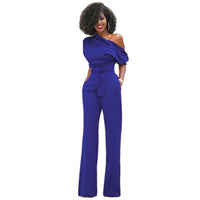 Effen Bodycon Damen Jumpsuit - Sofia